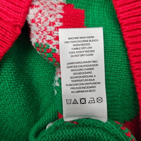 Christmas New UGLY Sweater Party To Be Jolly Mrs. Elf Pullover Knit Sweater - Picture 9 of 9